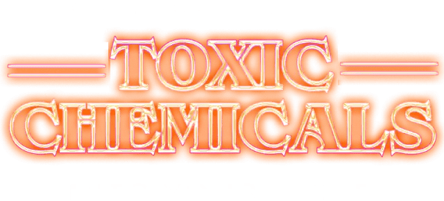 Text that says "Gas Stoves Release Toxic Chemicals Into Your Home" with "Toxic Chemicals" as a neon sign